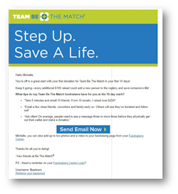 Team Be The Match Email Template