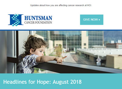 Huntsman Cancer Foundation Email Header