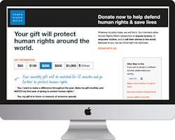 Human Rights Watch Donation Page