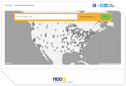 National Council on Aging Map with Search Function