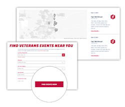 Team RWB Search for Events and Map