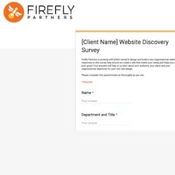 Firefly Partners Discovery Survey