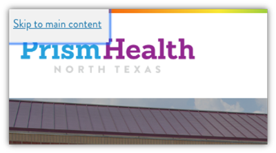 Prism Health North Texas Skip to Content Button