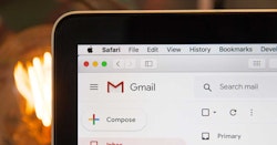 Email inbox open on a desktop computer