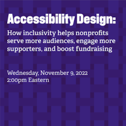Accessibility Design Session on Nov 9
