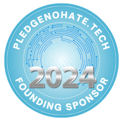 Pledge No Hate dot Tech Founding Sponsor Badge